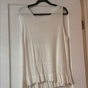 Elegant White Sleeveless Top